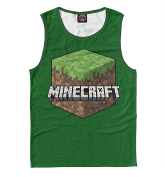 Мужская Майка Minecraft Grass
