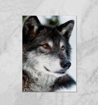 Плакат Волк