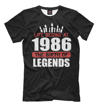 Мужская Футболка 1986 - рождение легенды