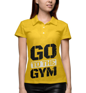 Женское Поло Go to the Gym