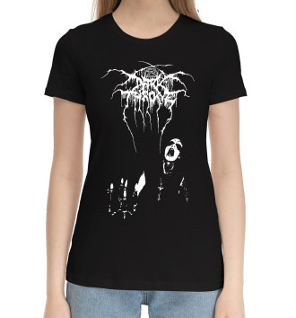 Женская Хлопковая футболка Darkthrone