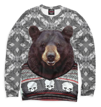 Мужской Свитшот Медведь в свитере