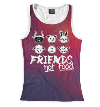 Женская Борцовка Friends Not Food
