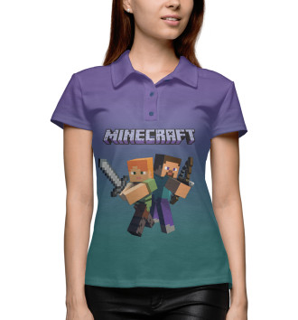 Женское Поло Minecraft