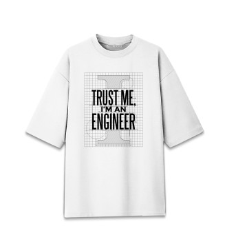 Женская Хлопковая футболка оверсайз Инженер
