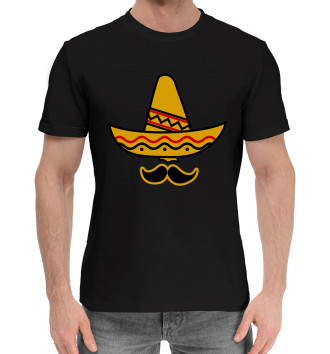 Мужская Хлопковая футболка Мексиканское Сомбреро