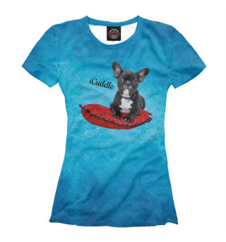 Женская футболка iCuddle French Bulldog