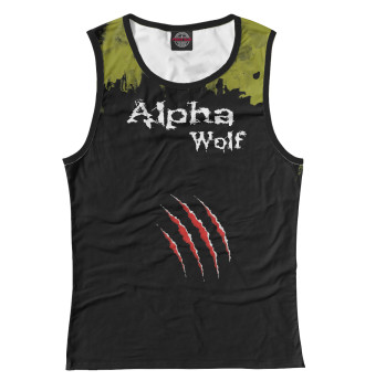 Майка для девочек Alpha Wolf