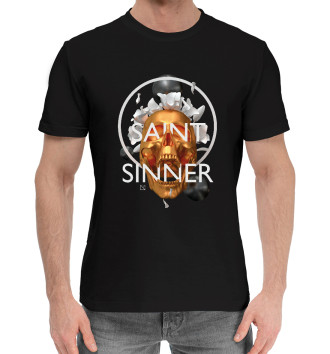 Мужская Хлопковая футболка Saint Sinner