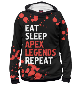 Худи для девочек Eat Sleep Apex Legends Repeat