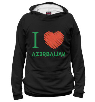 Мужское Худи Love Azerbaijan