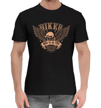 Мужская Хлопковая футболка Biker