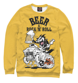 Женский Свитшот Beer & Rock n Roll