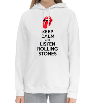 Женский Хлопковый худи Слушай Rolling Stones