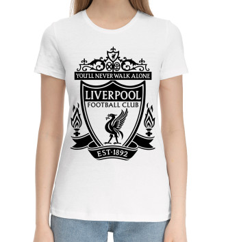 Женская Хлопковая футболка Liverpool