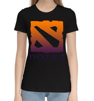 Женская Хлопковая футболка Dota 2