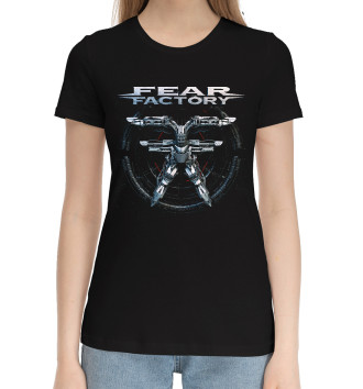 Женская Хлопковая футболка Fearfactory