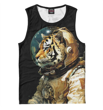 Майка для мальчиков Тигр-космонавт