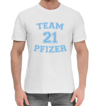 Мужская Хлопковая футболка Team Pfizer