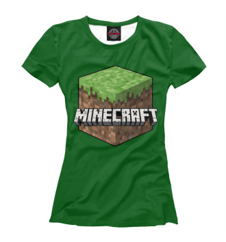 Женская Футболка Minecraft Grass