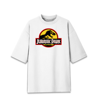 Женская Хлопковая футболка оверсайз Парк юрского периода