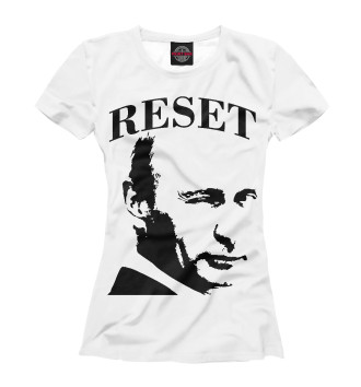 Женская Футболка Путин reset