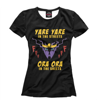 Женская Футболка Yare Yare Ora Ora