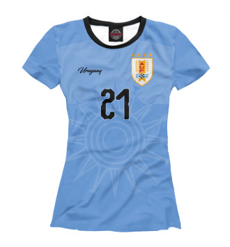 Женская Футболка Эдинсон Кавани - Сборная Уругвая