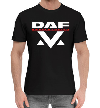 Мужская Хлопковая футболка DAF  Дальнобойщик