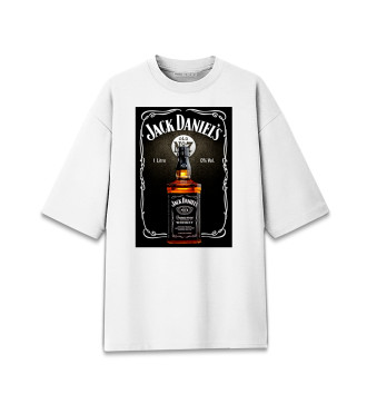 Мужская Хлопковая футболка оверсайз Jack Daniel's 0%