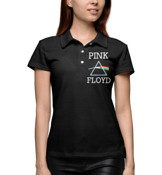 Женское поло Pink Floyd радуга