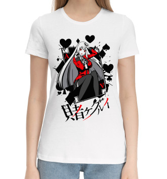 Женская Хлопковая футболка Kakegurui Безумный азарт
