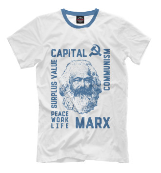Мужская Футболка Карл Маркс