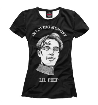 Футболка для девочек Lil Peep / In Loving Memory