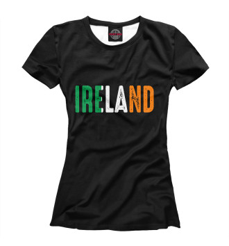 Женская Футболка IRELAND - ИРЛАНДИЯ