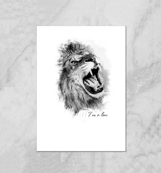 Плакат Lion - Лев