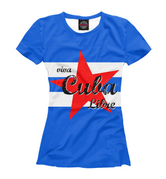 Женская Футболка Куба
