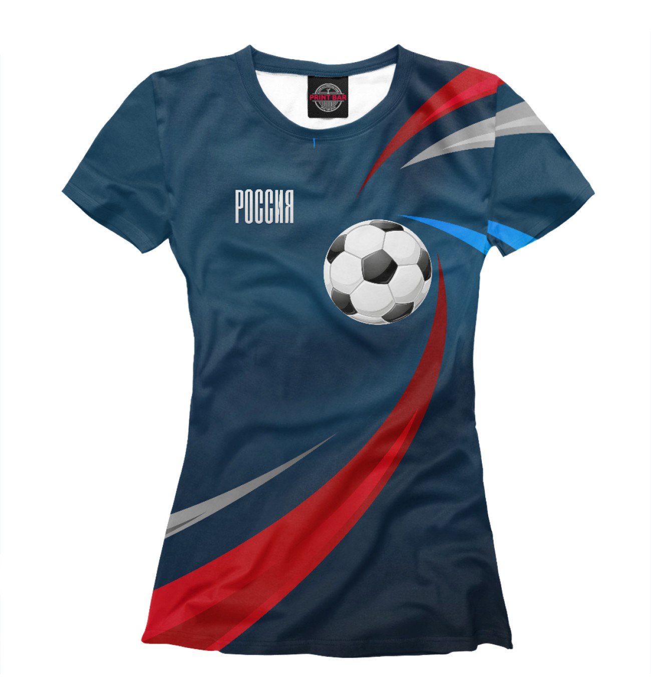 Женская Футболка Все на футбол!, артикул: BZN-361993-fut-1