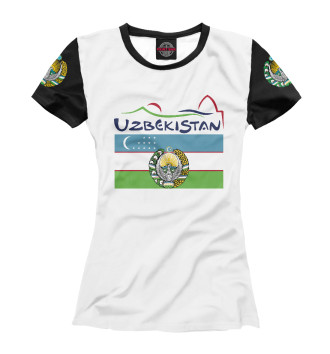 Женская Футболка Узбекистан