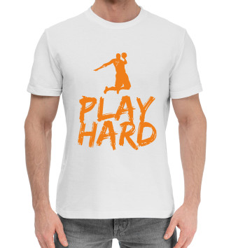 Мужская Хлопковая футболка Play Hard