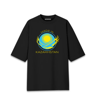 Мужская Хлопковая футболка оверсайз Сделано в Казахстане