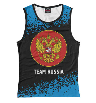Женская Майка Russia - Герб | Team Russia | Краска