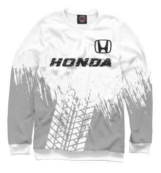 Мужской Свитшот Honda Speed Tires (белый фон)