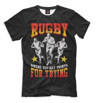 Мужская Футболка Rugby For Trying