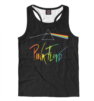 Мужская Борцовка Pink Floyd радужный логотип