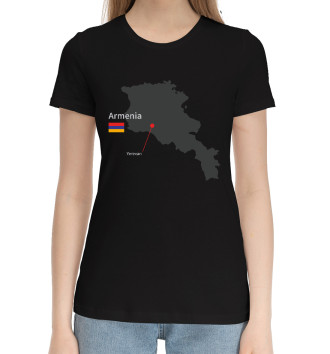 Женская Хлопковая футболка Ереван - Армения