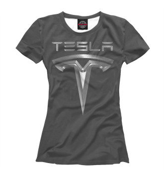 Футболка для девочек Tesla Metallic