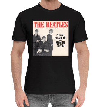 Мужская Хлопковая футболка The Beatles - Please Please Me