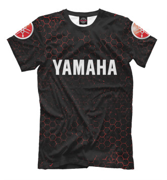 Мужская Футболка Yamaha - Honeycomb (Sleeves)
