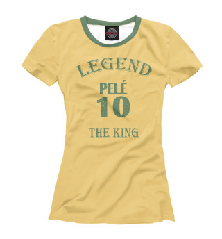 Женская футболка Pele the king